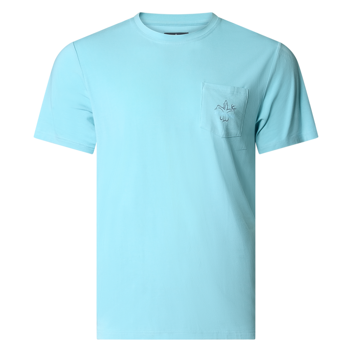 Small Sportsman Gear bamboo pocket T-shirt, performance fabric, casual fit, designed for comfort and style.