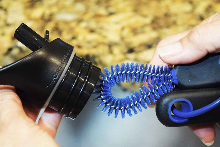 Coldest Water Bottle Brush with three cleaning tools in a compact, ergonomic design for thorough bottle cleaning.
