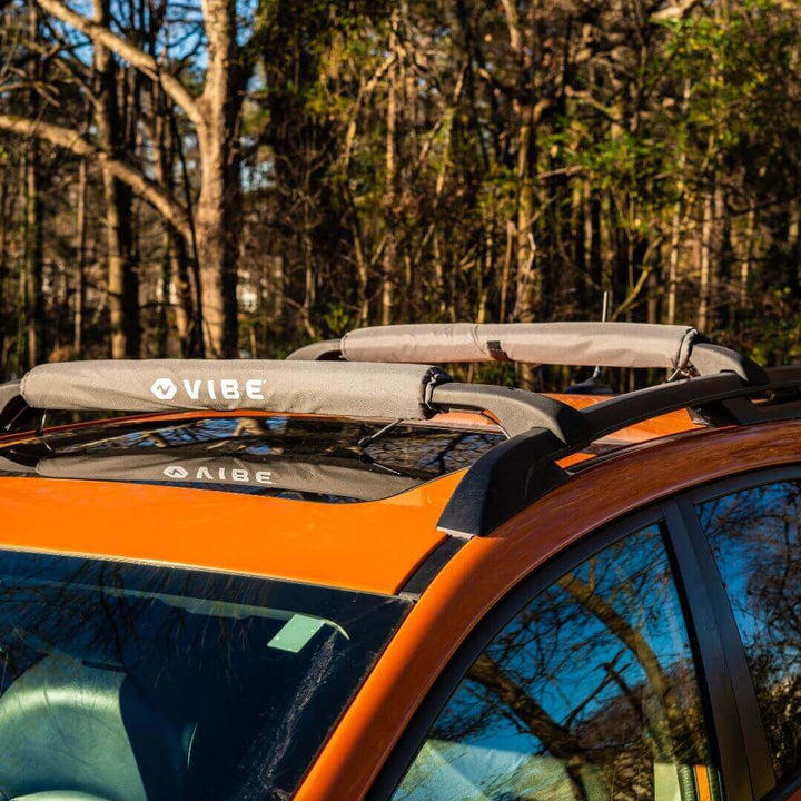 Vibe Kayaks roof rack crossbar pads, 2-pack, accessories for securing gear on vehicle roof racks with padded cushioning.