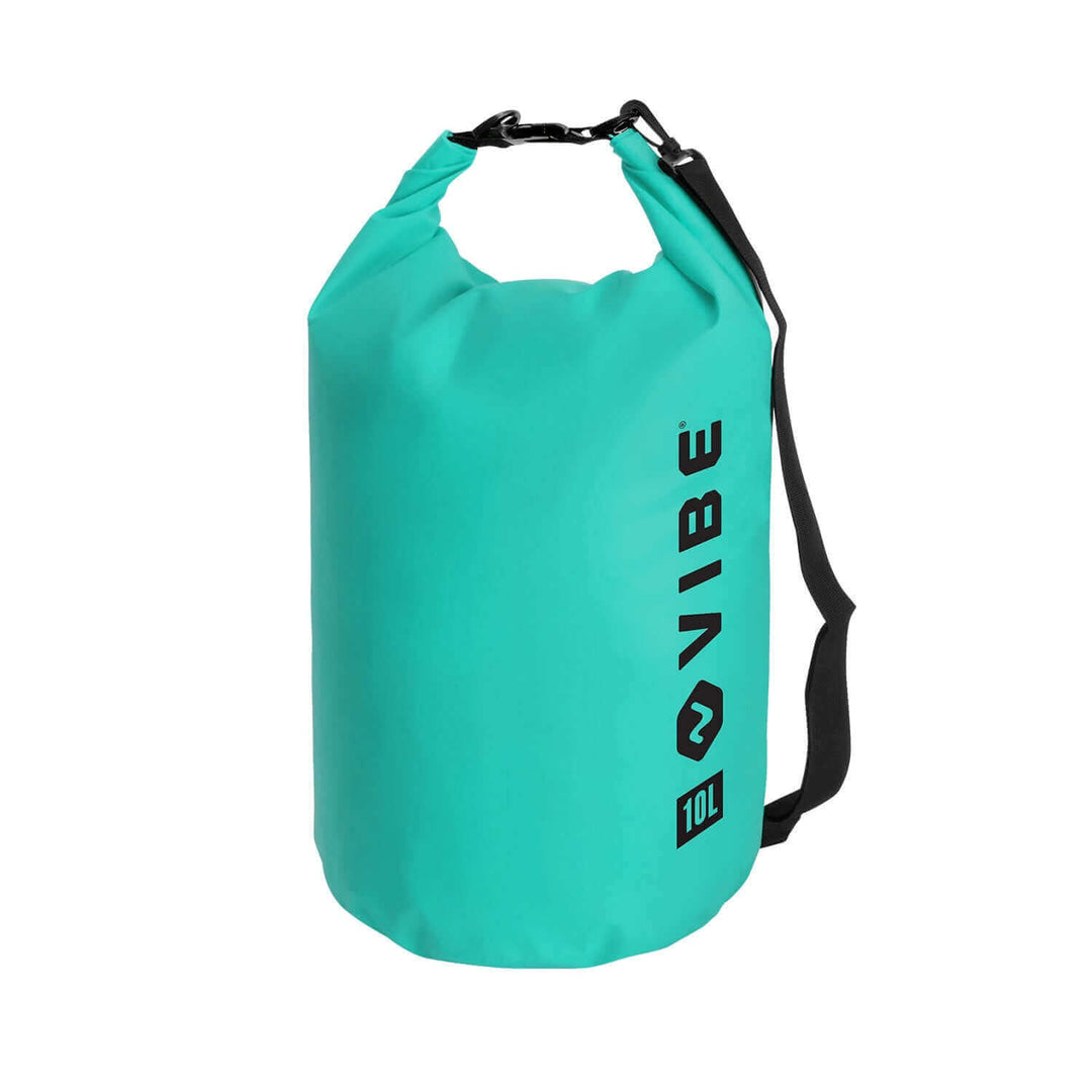Vibe Kayaks Caribbean Blue 10L Dry Bag for accessories, waterproof storage for outdoor and water activities.