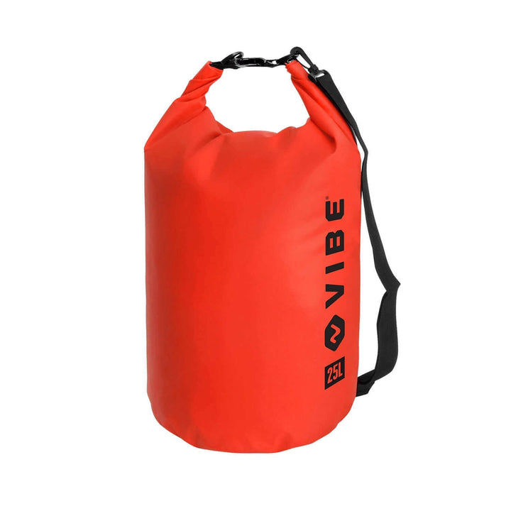 Vibe 25L Dry Bag by Vibe Kayaks in Caribbean blue, waterproof accessories bag for outdoor and water activities.