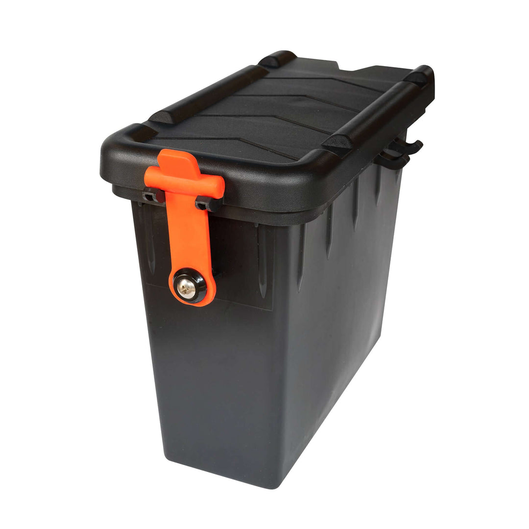 Vibe Kayaks electronics pod accessory with multiple compartments for electronic device storage and organization.