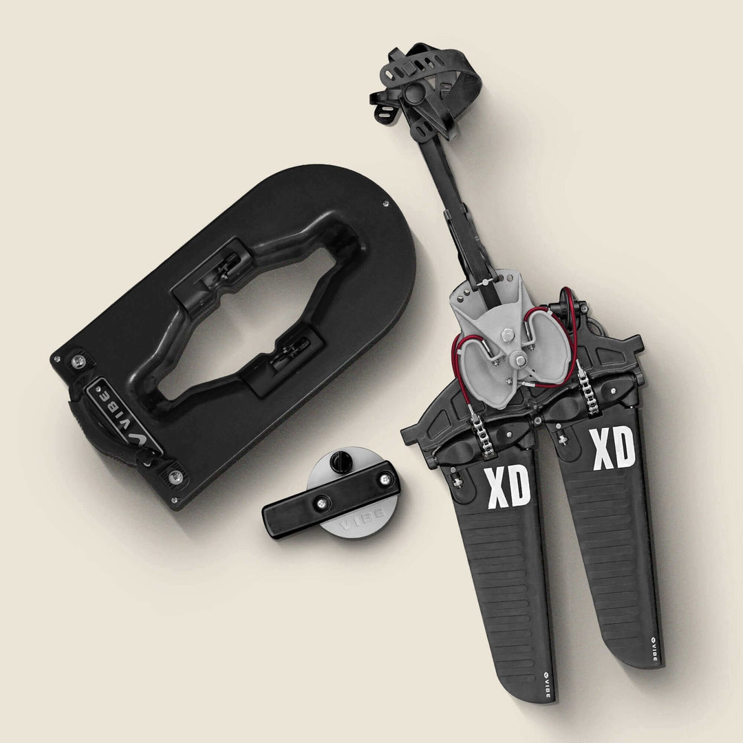 Vibe Kayaks X-Drive Pedal Kit accessories with pedals and mounting hardware for kayak propulsion system.