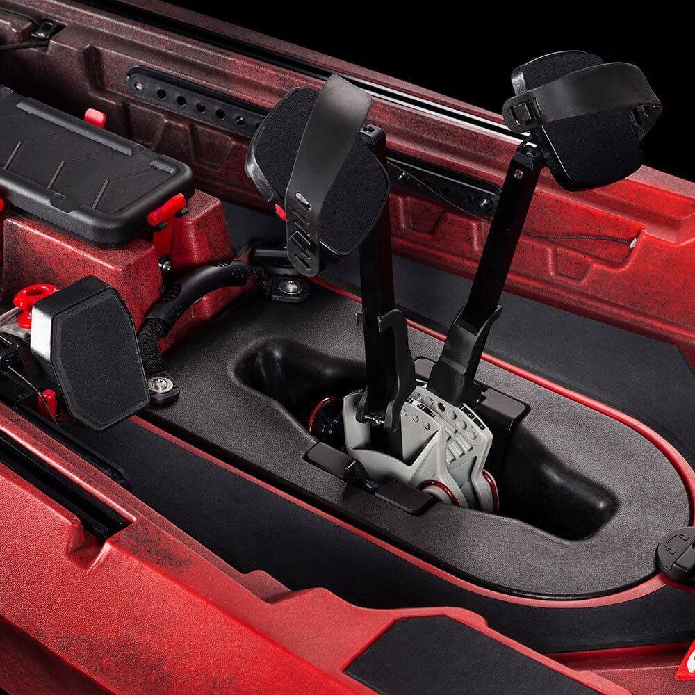 Vibe Kayaks X-Drive Pedal Kit, kayak accessories with foot pedals and hardware for hands-free steering and propulsion.