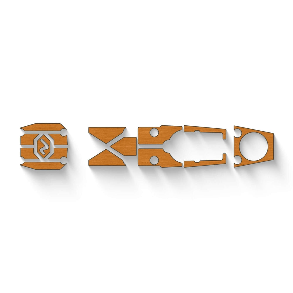 Makana 100 Premium Deck Padding by Vibe Kayaks, close-up of padded kayak deck accessory with textured surface and vibrant color.