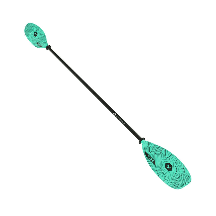 Vibe Kayaks Evolve fiberglass paddle adjustable from 90.5 to 98.4 inches, red kayak accessory for paddling and kayaking.