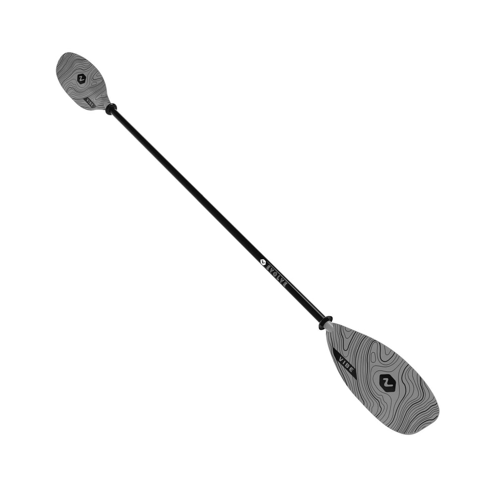 Vibe Kayaks Evolve Fiberglass Paddle, adjustable from 90.5 to 98.4 inches, red kayak paddle for water sports accessories