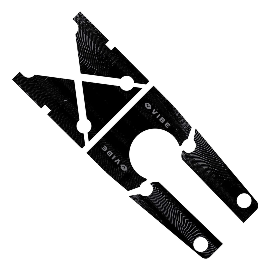 Yellowfin 120 kayak deck padding by Vibe Kayaks, shown on yellow kayak, providing cushioning and protection for the deck area