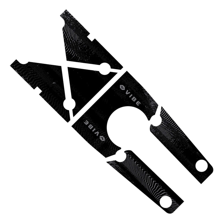Yellowfin 120 kayak deck padding by Vibe Kayaks, shown on yellow kayak, providing cushioning and protection for the deck area