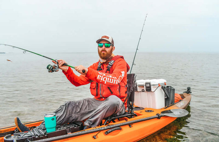 Vibe 20 Quart Cooler from Vibe Kayaks with a closed lid, durable cooler for keeping drinks and food cold.