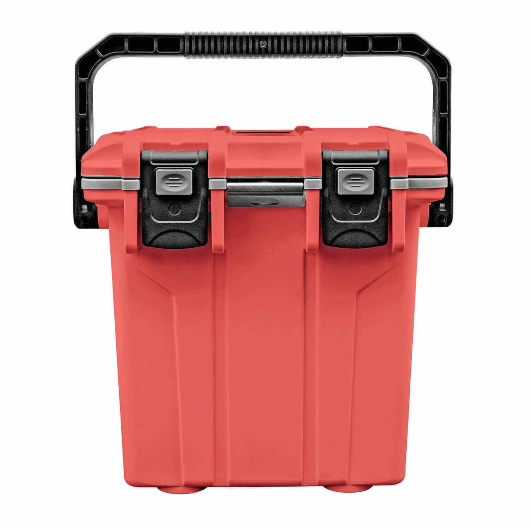 Vibe 20 Quart Cooler by Vibe Kayaks with sturdy handles and a secure lid, ideal for outdoor cooling and storage.