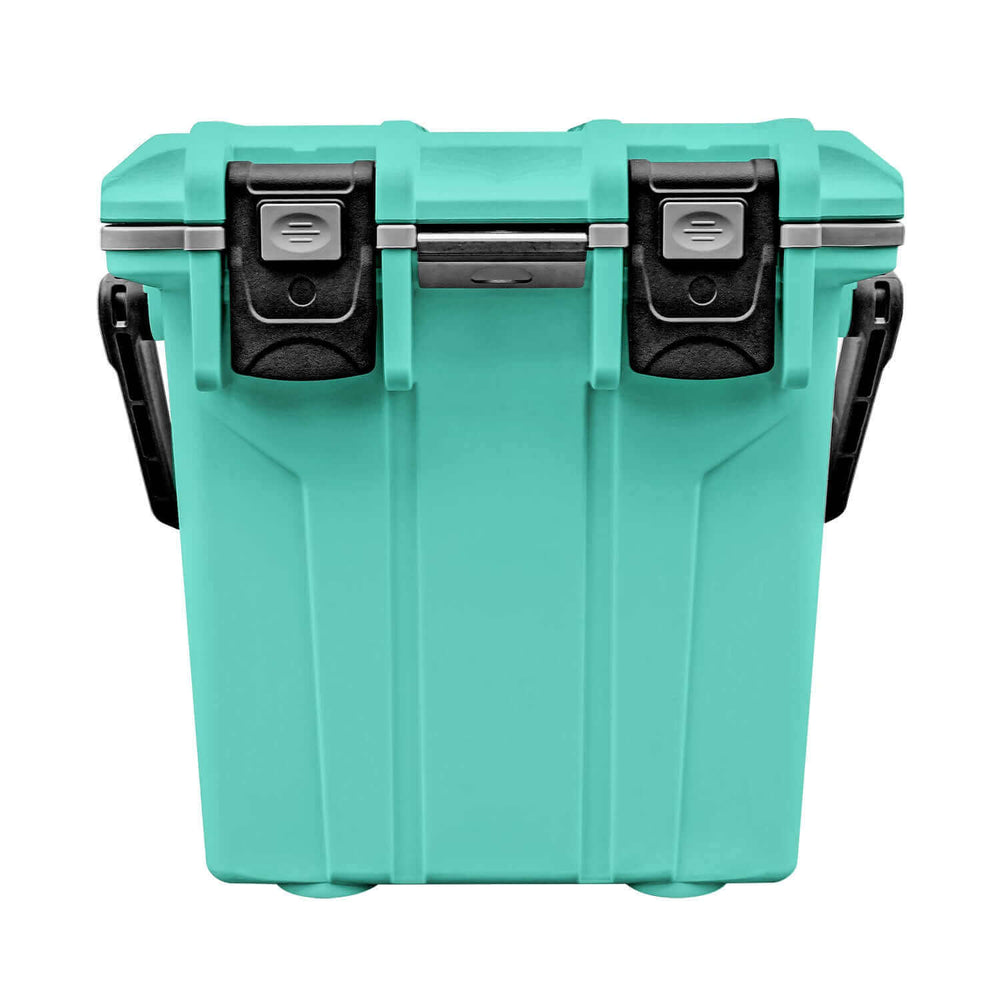 Vibe 20 Quart Cooler by Vibe Kayaks with sturdy handle and secure lid, ideal for outdoor cooling and picnics.