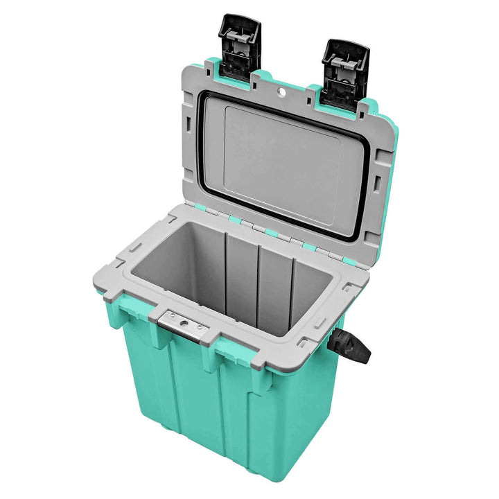 Vibe 20 Quart Cooler by Vibe Kayaks showing a durable, insulated cooler with a secure lid and carry handle.