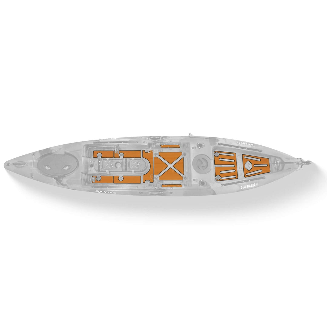 Vibe Kayaks Sea Ghost 130 premium deck padding with textured surface for kayak deck protection and grip.