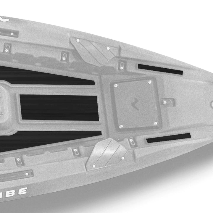 Vibe Kayaks Shearwater 125 Premium Deck Padding with textured surface and secure strap attachments for kayak deck protection.