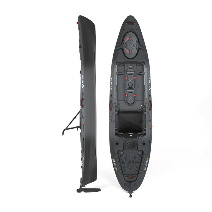 Vibe Sea Ghost 110 kayak by Vibe Kayaks, featuring a sleek design, sit-on-top style, and durable construction for outdoor water adventures.