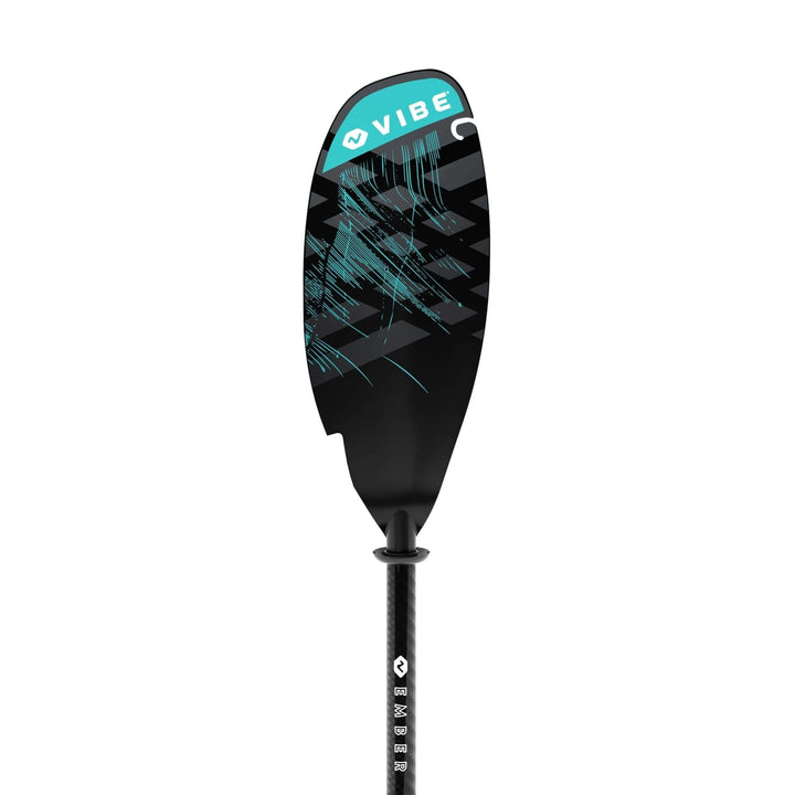 Vibe Kayaks Ember carbon fiber paddle, adjustable 240-260cm, lightweight and durable kayak paddle on white background.