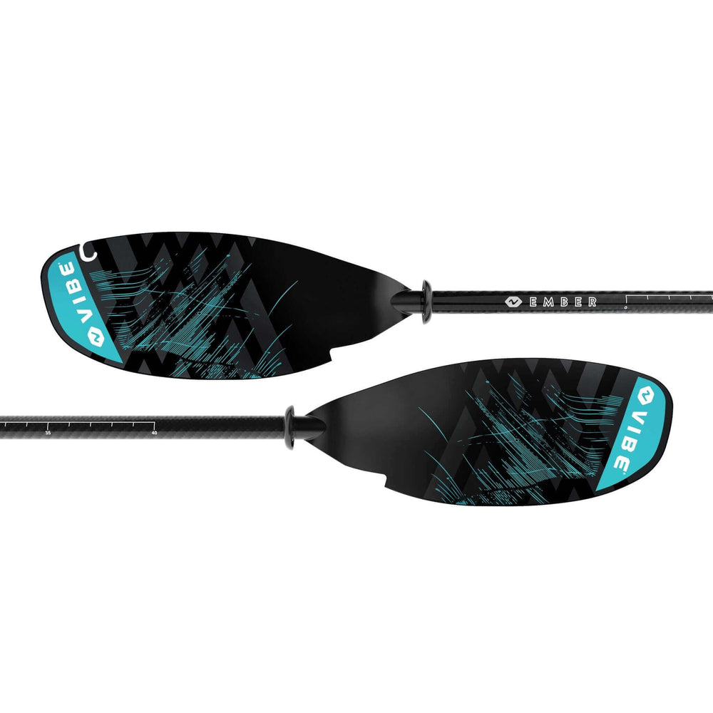 Vibe Kayaks Ember Carbon Fiber Paddle, adjustable 240-260cm, lightweight paddle for kayaking on water.