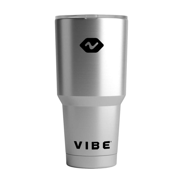 Vibe 30 oz Tumbler by Vibe Kayaks in vibrant Caribbean Blue with a sleek, durable design for hot and cold beverages.