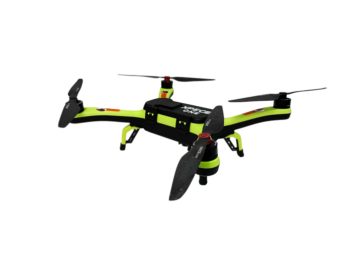 Xpece ONE BARE fishing drone with transparent background, showing its compact design and propellers for aerial fishing assistance.